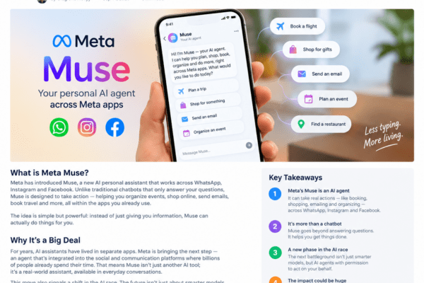 Meta Muse: The AI Agent That Changes What We Expect From AI